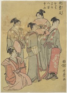 Csoporténekesek, 1781-1806 alkotó: Kitagawa Utamaro